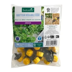 50 goutteurs réglables tuyau Ø 4/6 mm et 13/16 mm botanic® - Arrosage goutte à goutte