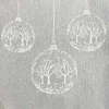 20 serviettes boule à neige argent – 25 x 25 cm