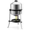 Abreuvoir en acier galvanisé sur pieds de 25 L Ø 40 cm