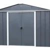 Abri de jardin métal sans plancher, anthracite TRIGANO JARDIN - Yardmaster - 6.24m²