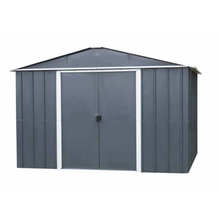 Abri de jardin métal sans plancher coloris anthracite Yardmaster Trigano - 4,4 m²