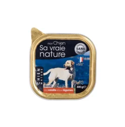 Aliment humide complet pour le chien senior à la volaille et aux légumes Sa vraie nature - 300 g
