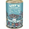 Aliment humide pour chien à la dinde, saumon et légumes Lily’s Kitchen - 400 g
