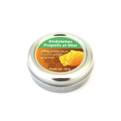 Alvéolettes à la propolis. La boîte métal de 50 g