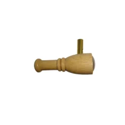 Appeau mésange hupee en bois de couleur beige