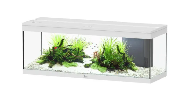 Aquarium coloris blanc Aquatlantis Prestige LED 2.0 170 L - 120 x 40 x 45 cm