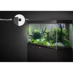 Aquarium tout équipé, noir, AQUATLANTIS AQUARIUM Splendid 120 - 293L