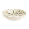 Assiette calotte Champêtre coloris vert en grès - Ø 19 cm