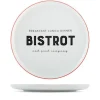 Assiette plate Bistrot coloris blanc en porcelaine - 27,3 cm