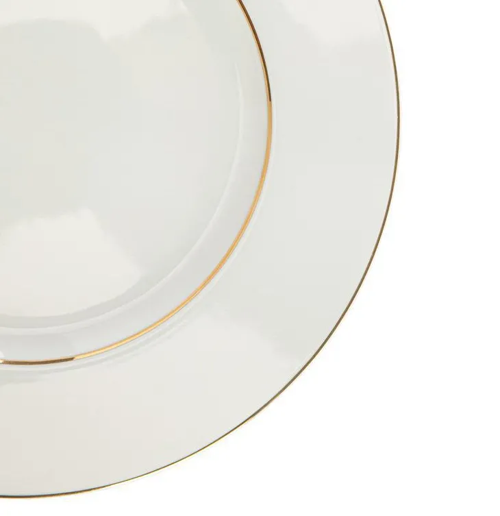Assiette plate en porcelaine blanche Victoria - Ø 27 cm