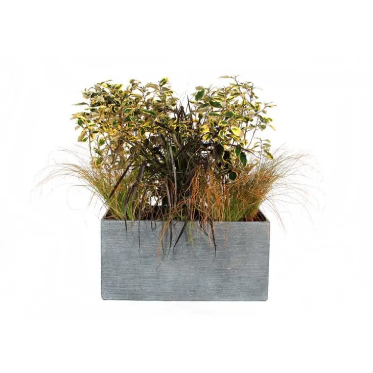 Bac rectangle Stream S/3 anthracite l.36 x H.36 cm