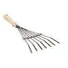 Balai à fleur à 7 dents en acier et bois de 38,5 cm