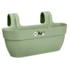 Balconnière plastique vert pistache Elho Vibia Campana easy hanger large - 24,1 cm