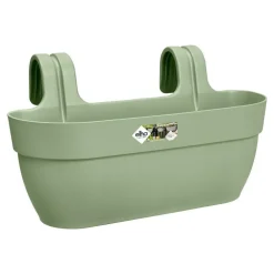 Balconnière plastique vert pistache Elho Vibia Campana easy hanger large - 24,1 cm