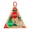 Balles de tennis de Noël pour chien avec squeaker coloris multicolore Wouapy - coffret de 3 jouets