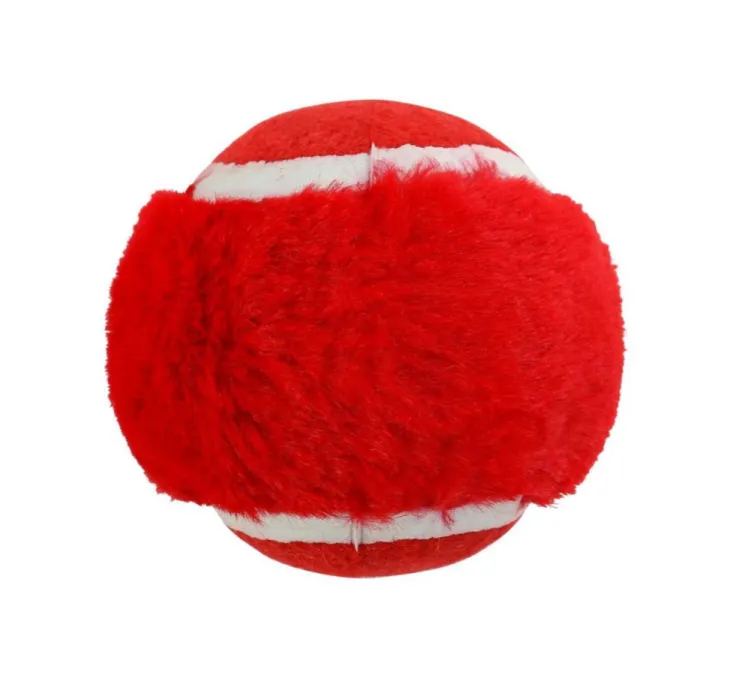 Balles de tennis de Noël pour chien avec squeaker coloris multicolore Wouapy - coffret de 3 jouets