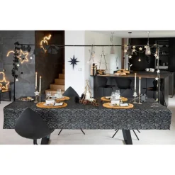 Barre de suspension en métal noir pour décoration de table 250x110 cm