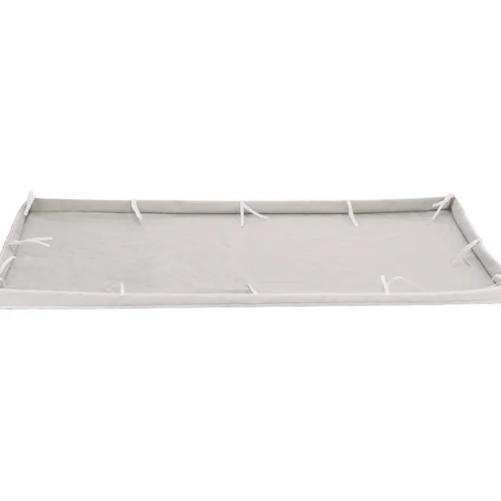 Base textile pour enclos intérieur lapin et cochon d'inde coloris gris et blanc Trixie – 140 x 70 cm