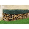 Bâche tas de bois coloris vert 1,50x6 m