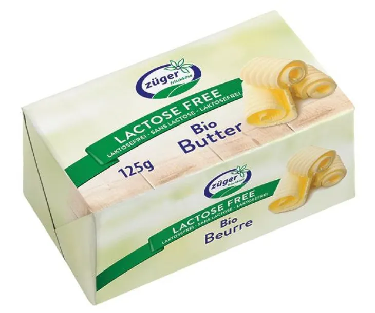 Beurre sans lactose Züger bio - 125 g