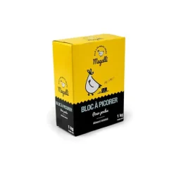 Bloc à picorer jaune en format de 1 kg