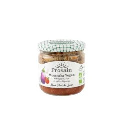 Bocal de moussaka aubergines, soja et petits légumes Mon Plat du Jour Prosain - 345 g