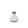 Bocal Emily en verre transparent moyen modèle Ø 17 x H 18 cm