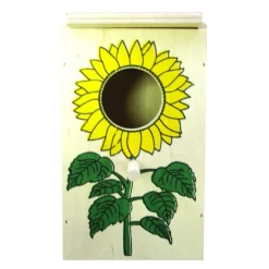 Boite à nid pour oiseau TGM décorée 30 cm