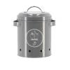 Boite de conservation oignons en acier Esschert Design - 17,3 x 14,6 x 19,6 cm