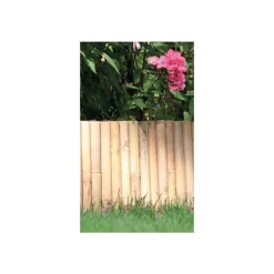 Bordure à planter en bambou naturel Nortene - 100 x 35 cm