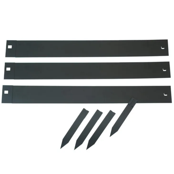 Bordure de jardin en métal noir Nature Outside Living - 264 x 10,2 cm