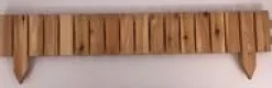 Bordure plate à lames droites 5 cm en Mélèze FSC naturel huilé Robin Hood - 100 x 15/25 cm