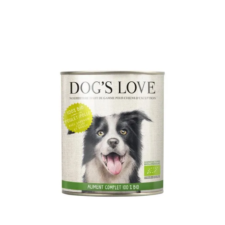 Boîte bio au poulet pour chien, 200 g