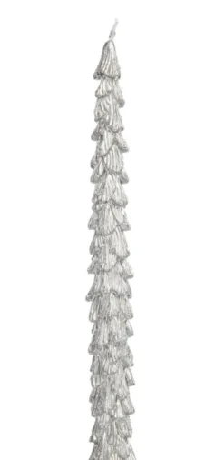 Bougie en cire en forme de sapin (boîte de 2) - 5,70 x 3,8 x h 26,40 cm