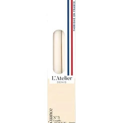 Bougie flambeau 25 cm ivoire L’Atelier de Denis - Le pack de 4