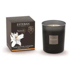 Bougie parfumée rechargeable Initiale Néroli Esteban - 180 g