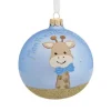 Boule en verre girafe Mon premier Noël - Ø 10 cm