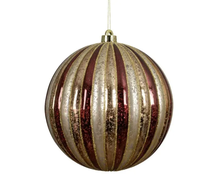 Boule XL antique marron - Ø 20 cm
