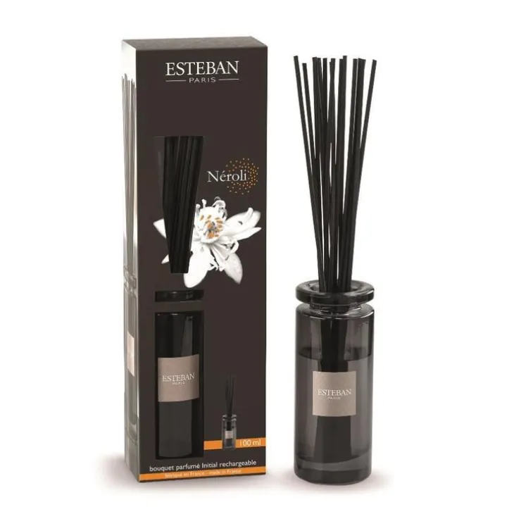 Bouquet parfumé initial + recharge senteur néroli Esteban - 100 ml