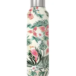 Bouteille coloris multicolore en acier inoxydable jungle flora Quokka - 630 ml