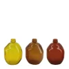 Bouteille soliflore coloris multicolore en verre recyclé
