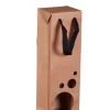 Boxbag Atlanta en papier kraft naturel 1 bouteille certifié FSC® Cav Service - 10 x 9 x 36 cm