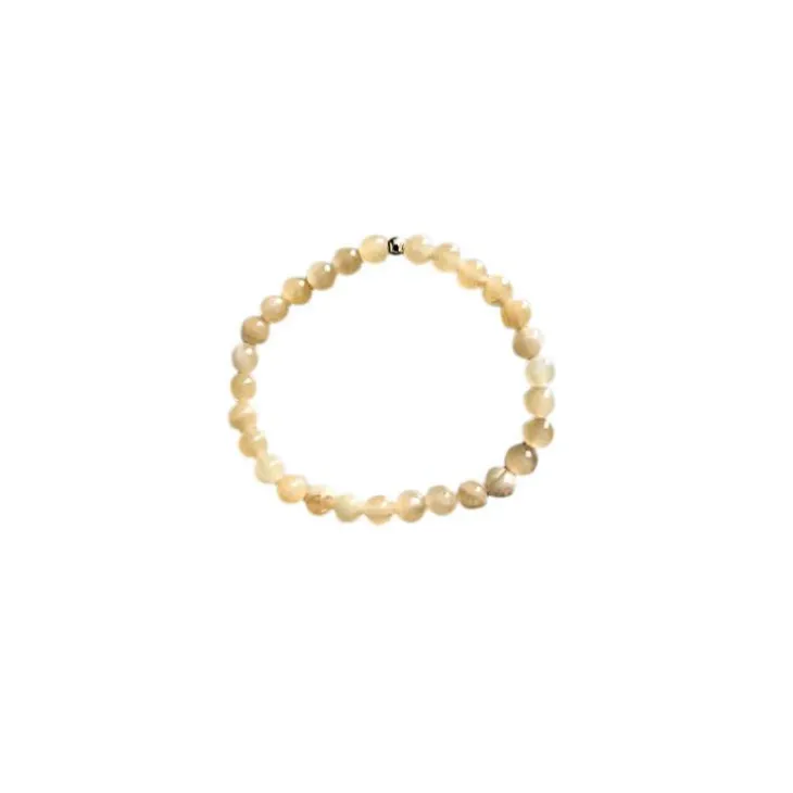 Bracelet Jade jaune 8mm
