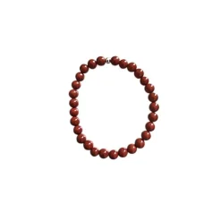 Bracelet jaspe rouge 4mm