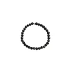 Bracelet obsidienne dorée 4mm