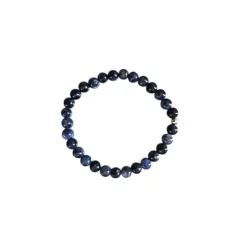 Bracelet sodalite bleu 4mm