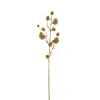 Branche artificielle avec pommes de pin or - H 70 cm