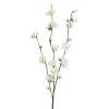 Branche de cerisier en fleur crème artificielle - 62 cm