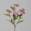 Branche de chardon boule rose vif artificiel - 56 cm