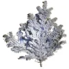 Branche de sapin Nordmann enneigée blanche pour décoration de Noël - 60/80 cm